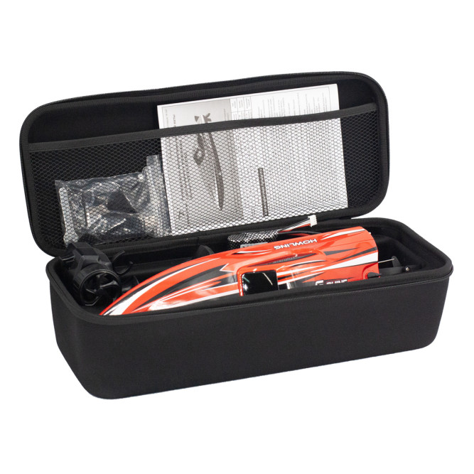 Радиоуправляемый катер Chasing Waves PRO с сумкой (41 см, 55 км/ч, Brushless) - HJ818PRO-RED-BAG