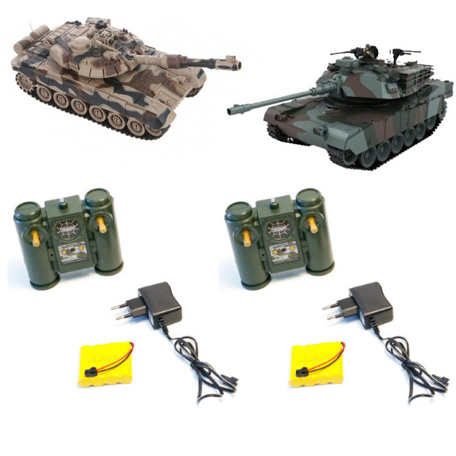 Радиоуправляемый танковый бой (советский T90  + Abrams США) 2.4GHz - 99830