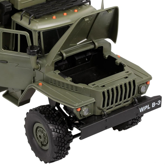 Радиоуправляемый внедорожник WPL Советский военный грузовик Урал 6WD 1:16 - WPLB-36-7