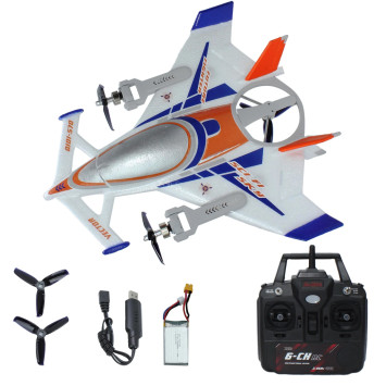 Радиоуправляемый самолет дрон SCI Fi Sky VTOL 3D6G 8ch - QIDI-570-BLUE