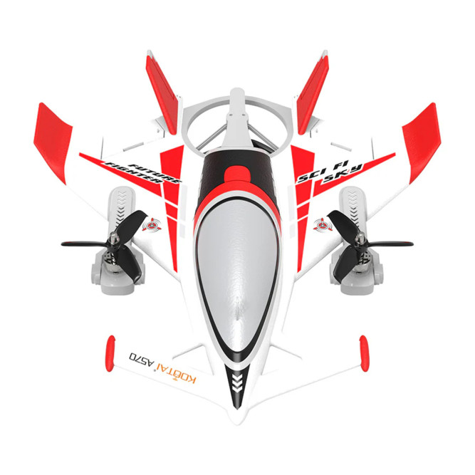 Радиоуправляемый самолет дрон SCI Fi Sky VTOL 3D6G 8ch - QIDI-570-RED