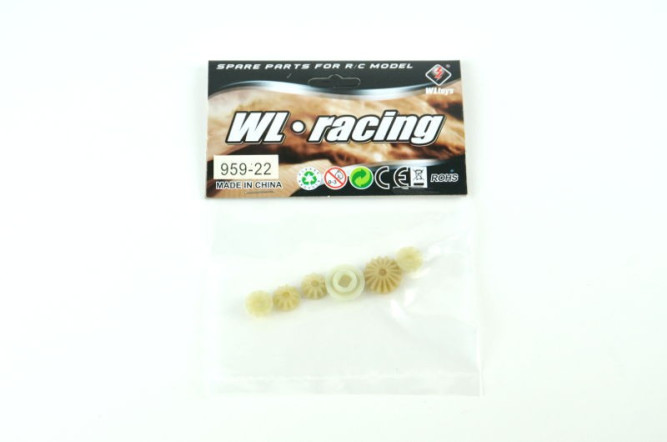 Конические шестерни дифференциала для машин WLtoys 1:12 - L959-22