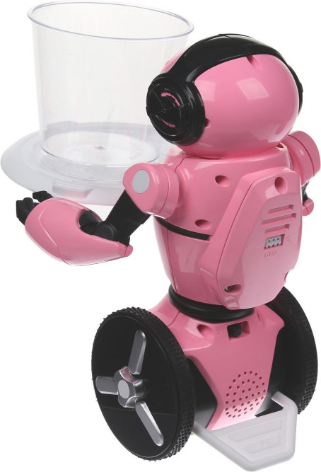 Розовый робот WL toys F4 c WiFi FPV камерой, управление через APP - WLT-F4-PINK