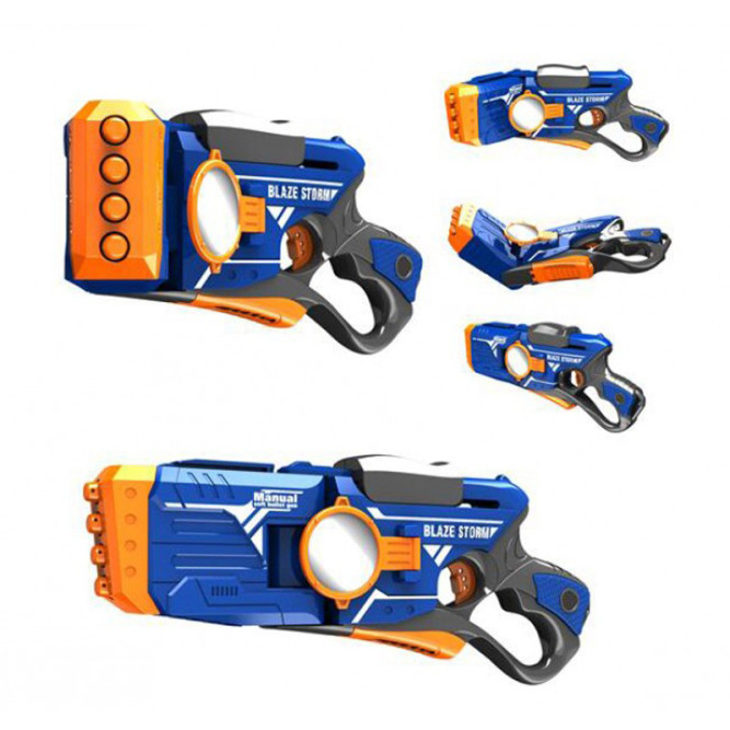 Механический бластер &amp;#039;&amp;#039;BlazeStorm&amp;#039;&amp;#039;  с мягкими пулями - ZC7086