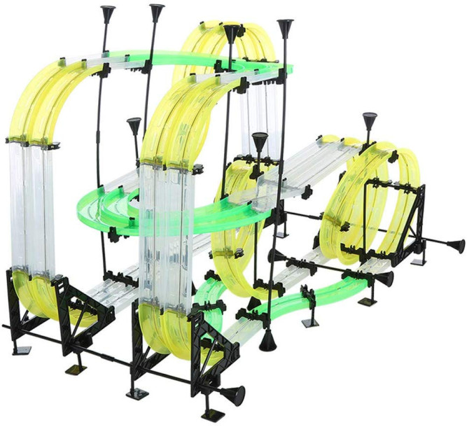 Гоночный трек AutoFlier (65 деталей, 11.1 м, 2 машинки, 2 пульта) - AF669