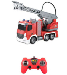 Радиоуправляемая пожарная машина (стреляет водой, масштаб 1:24) - YT55-9