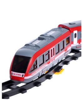 Железная дорога с пультом управления (поезд Красная стрела, длина 434 см, свет, звук) - LQ-2812Y