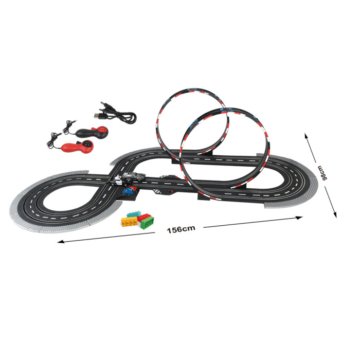 Гоночный автотрек JJ Slot (2 машинки, 508 см, от сети, 1:43) - JJ210-1