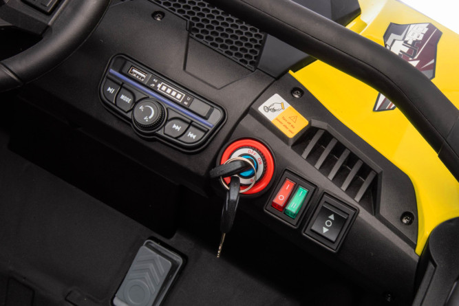 Детский электромобиль багги 24V 4WD - HC-601B-24V-4WD-YELLOW