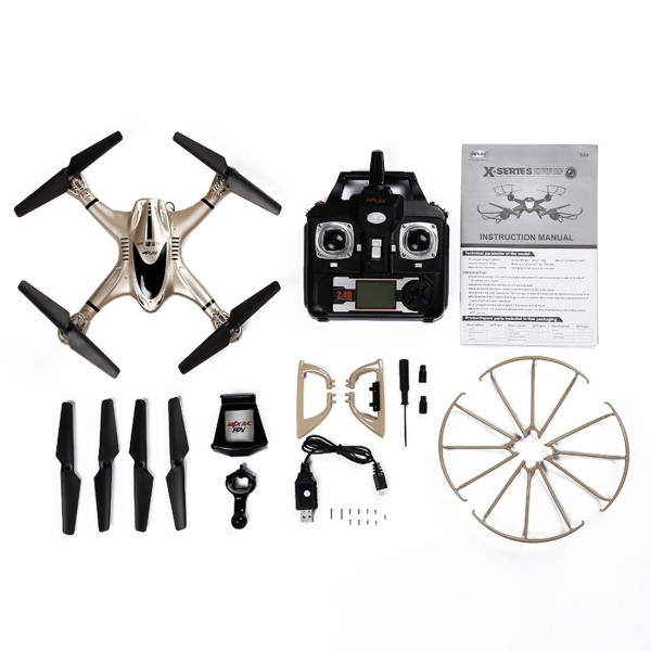 Радиоуправляемый квадрокоптер с барометром MJX X401H-G (золотой) FPV 2.4G - X401H-G