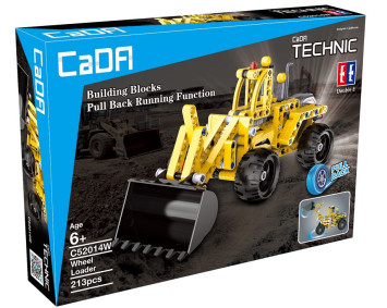 Конструктор погрузчик c инерционным механизмом Double E Cada Technics (213 деталей) - C52014W