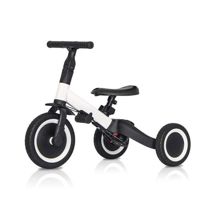 Детский беговел-велосипед 6в1 с родительской ручкой, белый - TR008-WHITE