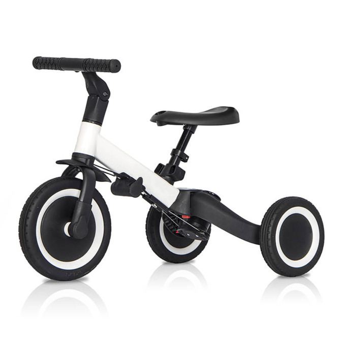 Детский беговел-велосипед 6в1 с родительской ручкой, белый - TR008-WHITE