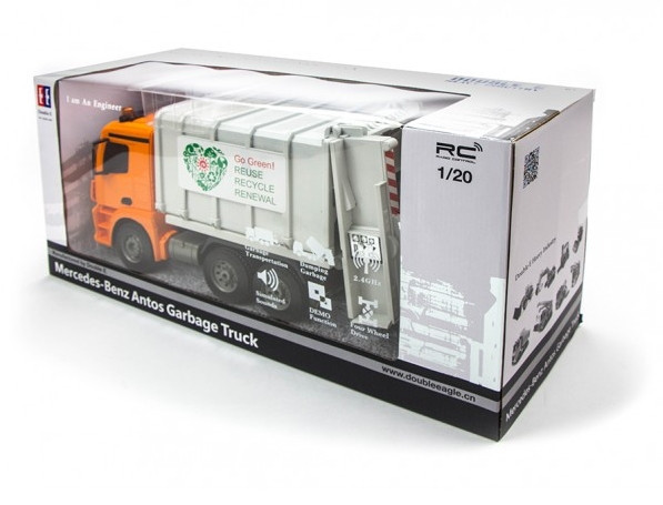 Радиоуправляемый мусоровоз Double E Mercedes-Benz Antos 1:20 2.4G - E560-003