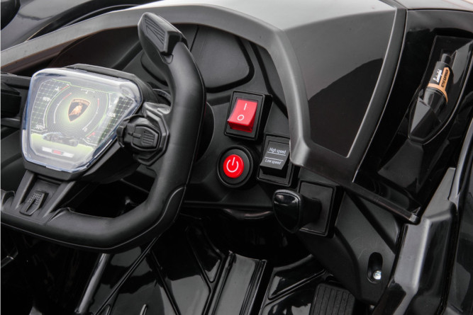 Детский электромобиль Lamborghini V12 Vision Gran Turismo 4WD 12V - HL528-LUX-BLACK