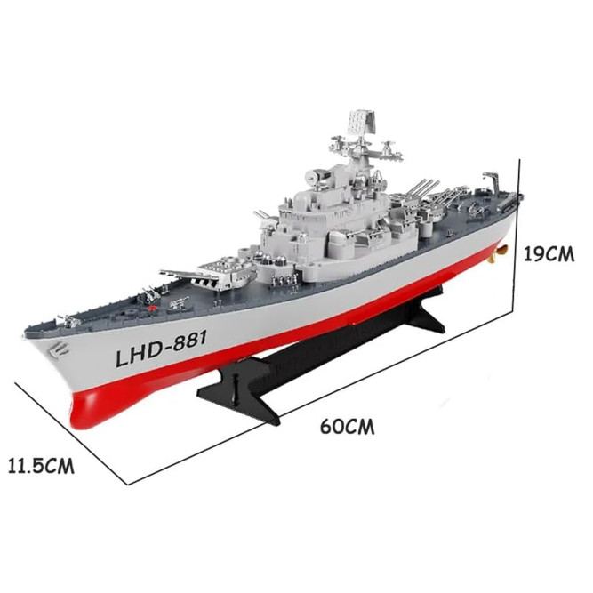 Радиоуправляемый военный корабль линкор 1:360 - LHD-881