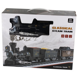 Детская железная дорога Fenfa с паром, свет, звук - 1613A