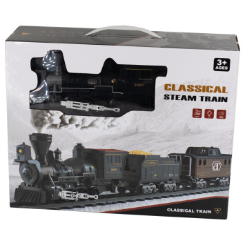 Детская железная дорога Fenfa с паром, свет, звук - 1613A