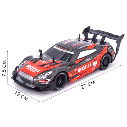 Радиоуправляемая машина для дрифта Nissan GTR R35 (свет, пар, 4WD 1:14) - RC-18B-1