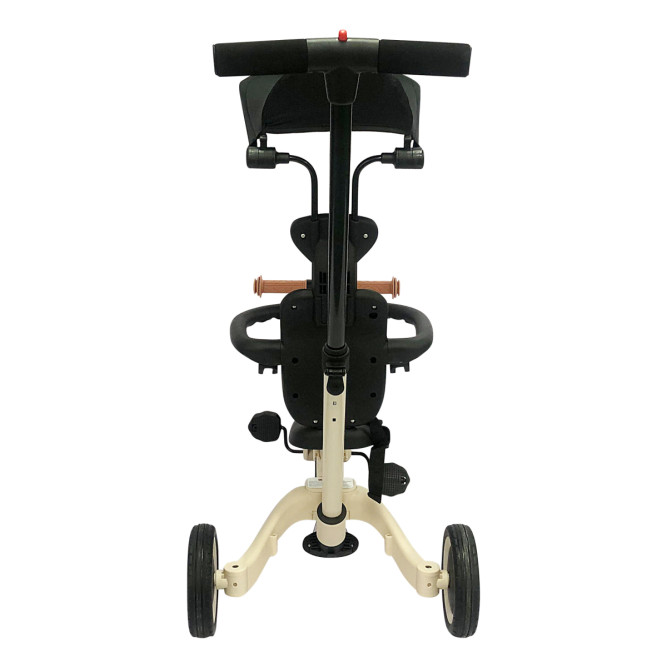 Детский беговел-велосипед 8в1 с крышей и ручкой, бежевый - TR010-BEIGE