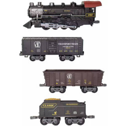 Детская железная дорога Fenfa с паром, свет, звук - 1613D