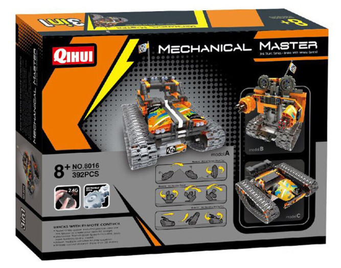 Радиоуправляемый конструктор QiHui &amp;quot;Stunt Car 3in1&amp;quot; (392 детали) - QH8016