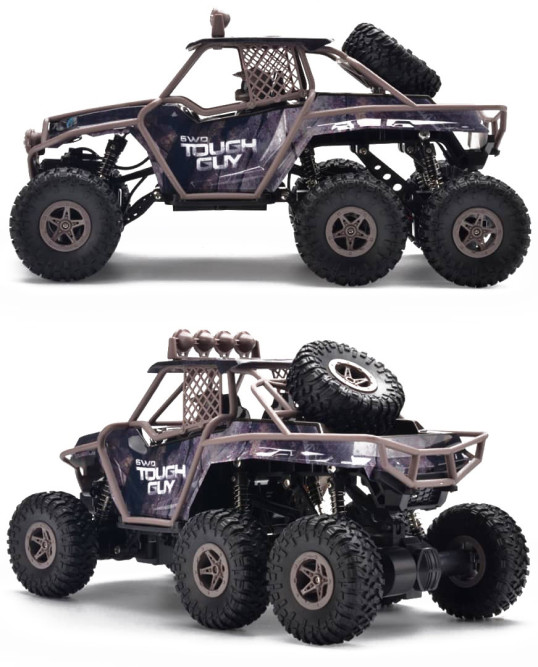 Радиоуправляемый внедорожник (влагозащита, привод на 6 колес, 1:16) - HB-PY1603