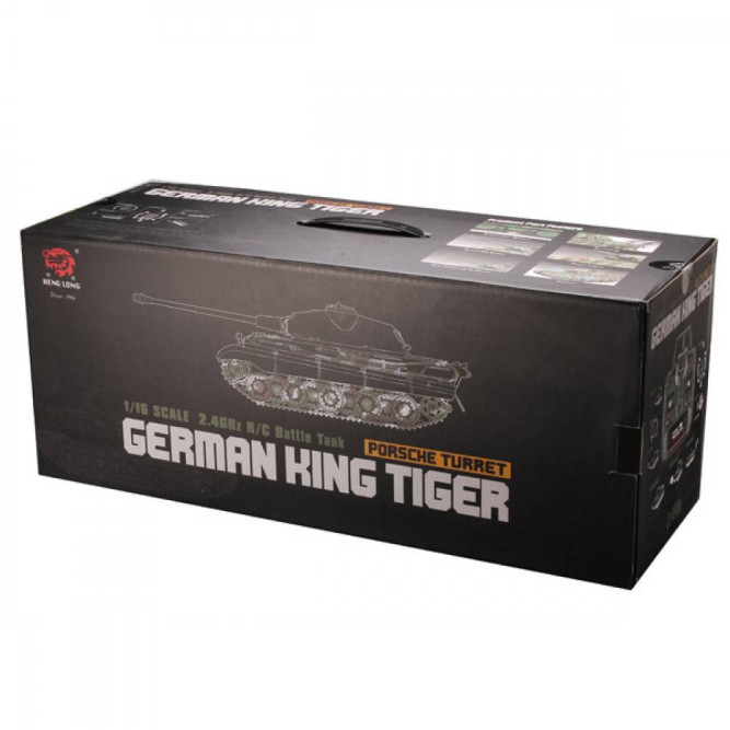 Радиоуправляемый танк Heng Long King Tiger S version V7.0 масштаб 1:16 - 3888A-1-Upg-V7
