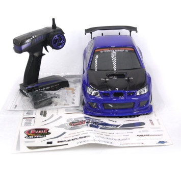 Радиоуправляемый автомобиль для дрифта HSP Flying Fish 1 LED фары 4WD 1:10 2.4G - 94123T-12340-BL