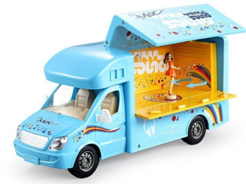 Радиоуправляемая машина Double E синяя сцена на колесах 1:18 2.4G - E669-003-BLUE