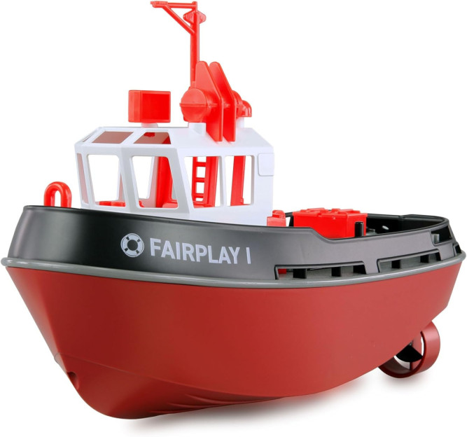Радиоуправляемый буксир Tugboat черный 2.4G 1:72 - HL-3800-B