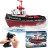 Радиоуправляемый буксир Tugboat черный 2.4G 1:72 - HL-3800-B