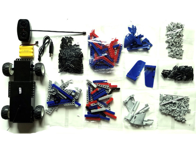 Радиоуправляемый конструктор 2 в 1 - грузовик и джип - QH8006