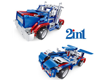 Радиоуправляемый конструктор 2 в 1 - грузовик и джип - QH8006