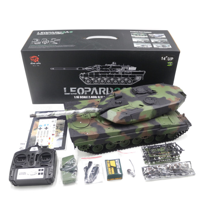 Радиоуправляемый танк Heng Long Leopard 2A6 V7.0 1:16 - HL-3889-1-V7