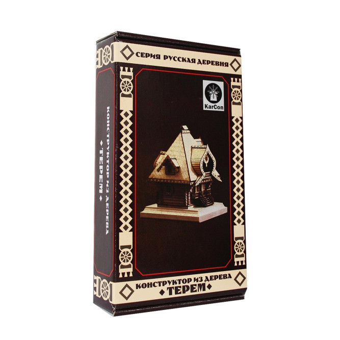 Конструктор из дерева &amp;quot;Терем&amp;quot; с инструментами - K05N