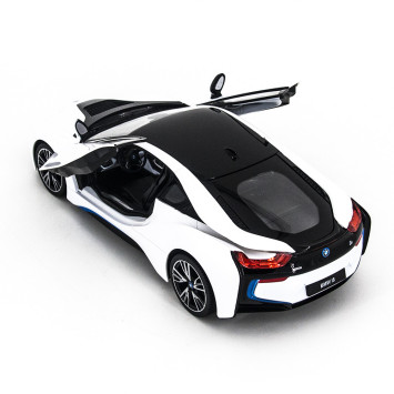 Радиоуправляемая машина Rastar BMW i8 White 1:14 с открывающимися дверями - 71010-W