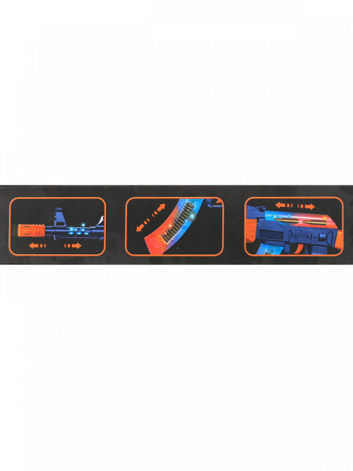 Автомат АК-47 на батарейках (свет, звук, вибрация) - 998-08