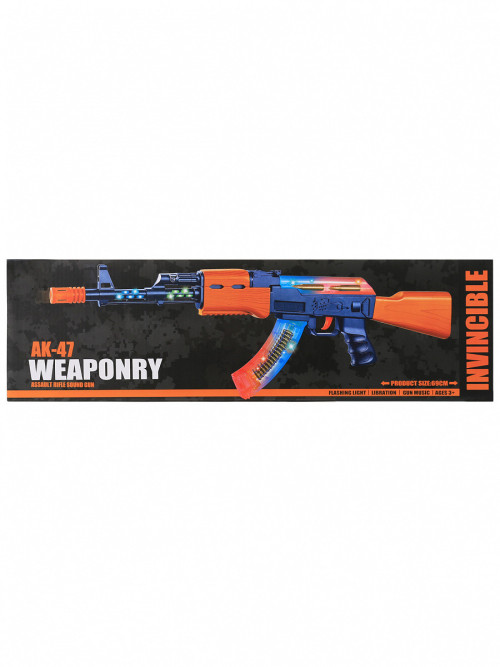 Автомат АК-47 на батарейках (свет, звук, вибрация) - 998-08