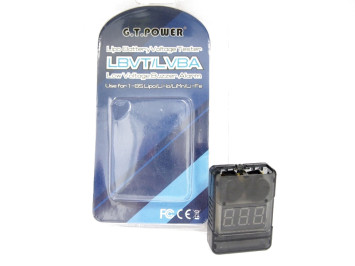 Сигнализатор просадки напряжения G.T.Power LiPo аккумуляторов в корпусе - GTP-49