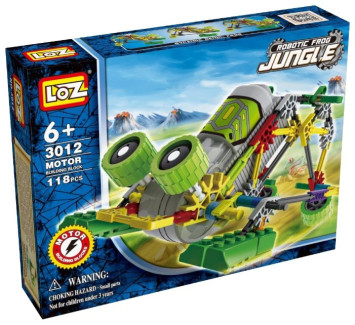 Конструктор на батарейках LOZ Робот-джунгли "Лягушка" 118 деталей - LOZ-3012