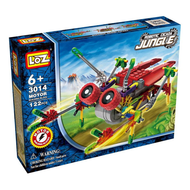 Конструктор на батарейках LOZ Робот-муха &amp;quot;Цикада&amp;quot; 122 детали - LOZ-3014