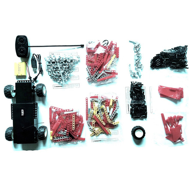 Радиоуправляемый конструктор QiHui &amp;quot;Пожарная машина&amp;quot; (472 детали) - QH8002