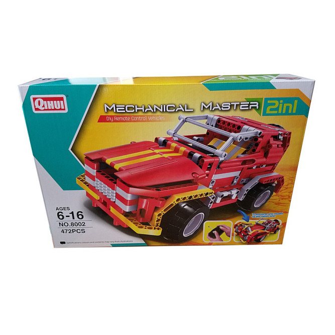 Радиоуправляемый конструктор QiHui &amp;quot;Пожарная машина&amp;quot; (472 детали) - QH8002