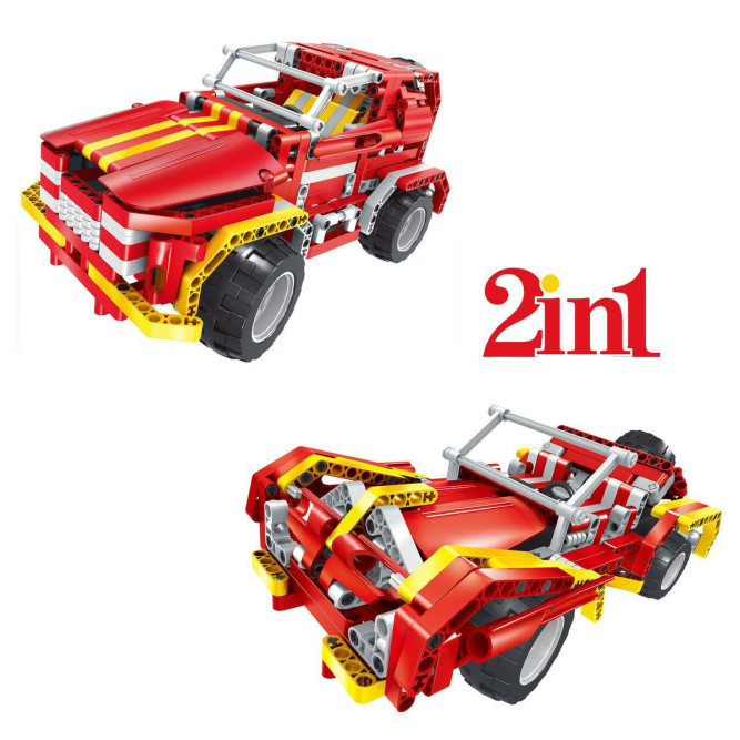 Радиоуправляемый конструктор QiHui &amp;quot;Пожарная машина&amp;quot; (472 детали) - QH8002