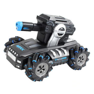 Радиоуправляемый дрифт танк-робот (пульт + часы, стреляет гелевыми пулями) - QR2076-BLUE