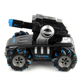 Радиоуправляемый дрифт танк-робот (пульт + часы, стреляет гелевыми пулями) - QR2076-BLUE