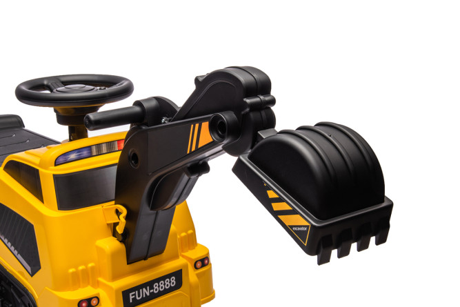 Детский электромобиль каталка 3в1 (экскаватор, каток, погрузчик) - AHL009E-YELLOW