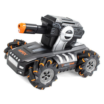 Радиоуправляемый дрифт танк-робот (пульт + часы, стреляет гелевыми пулями) - QR2076-ORANGE