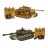 Радиоуправляемый танковый бой (Abrams M1A2PK США + GERMAN TIGER Германия) 2.4GHz - ZG-99823